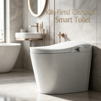 Toilette intelligente domestique avec bidet à eau chaude instantanée, protection IPX4, prise de tension personnalisable pour appartement et usage résidentiel