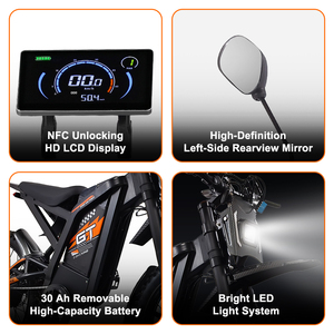 Vélo électrique tout-terrain 24 pouces 48V 2000W GT2000 pour adulte – Nouveau stock USA/Brésil - Product Image 2