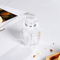 Botol bening transparan awet, pot gula & krimer bahan akrilik pot gula dengan sendok