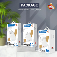 Chargeur de téléphone portable USB Type C 30W QC3.0, charge rapide PD 20W, adaptateur secteur pour charge rapide mobile, chargeur mural