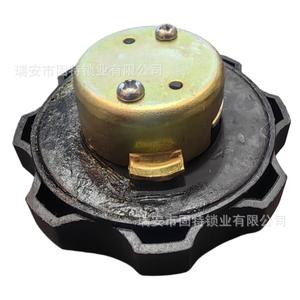 Tapa de Tanque de Combustible Hanyang con Llave, de Plástico Negro y Metal, para Accesorios de Camiones - Product Image 2