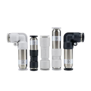 Válvula Unidireccional, Conector Neumático SPU6, Conexión Rápida Manual, Codo Recto, SPV10/12mm AKH08-00, Válvula de Retención para Agua - Product Image 1