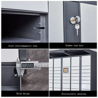 Boîte à colis intelligente avec code QR, armoire de livraison extérieure étanche pour zone résidentielle, casier de livraison 24h/24 et 7j/7 avec récupération autonome