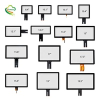 Écran tactile capacitif USB PCAP Yunlea sur mesure, tailles et formes variées (7, 10.1, 15.6, 18.5, 21.5 pouces) pour applications industrielles et domotiques