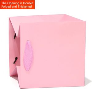 Bolsas de Regalo Elegantes de Papel Kraft con Logotipo Impreso, Reciclables, con Asa, para Bodas, Empaque Sostenible para Recuerdos de Fiesta - Product Image 4