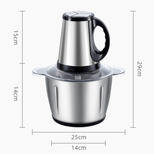 Hachoir à viande électrique en acier inoxydable 2L 3L, petit modèle, idéal pour la <span class=keywords><strong>cuisine</strong></span> domestique, le meilleur rapport qualité-prix - Product Image 5