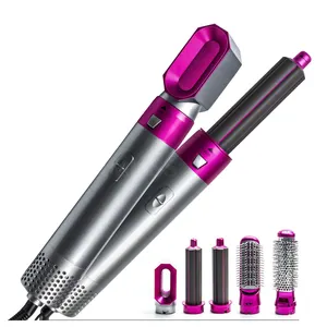 5 Trong 1 Styler Hoán Đổi Cho Nhau Điện Hot Air Lược Bàn Chải Một Bước Tóc Ép Tóc Curler Máy Sấy Tóc