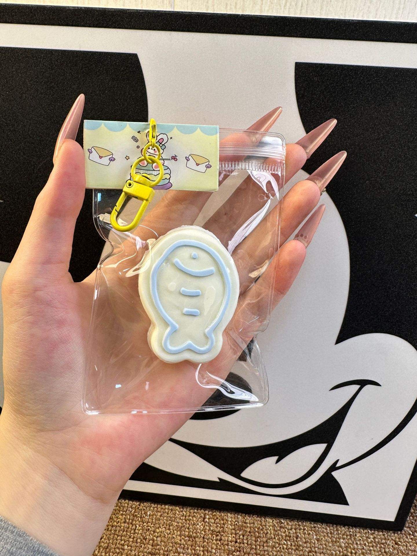 Azul pequeño pastel de pescado