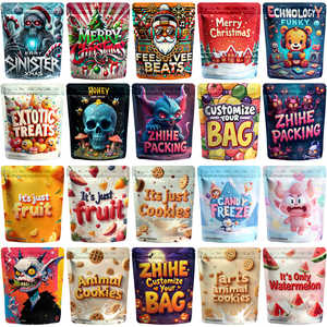 Custom Printed 3.5g Mylar <b>Bags</b> Food Grade Gummy Cookie Stand Pouches Smell Proof <b>Zip</b> <b>Lock</b> Child Resistant Mylar <b>Bags</b> OEM ODM - Product Image 3