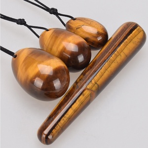 Varita de masaje Vaginal para mujer, bola mágica de cristal, Ben Wa, bolas de taladro, juego de huevos de Yoni de cuarzo rosa, Kegel ejercitador - Product Image 4