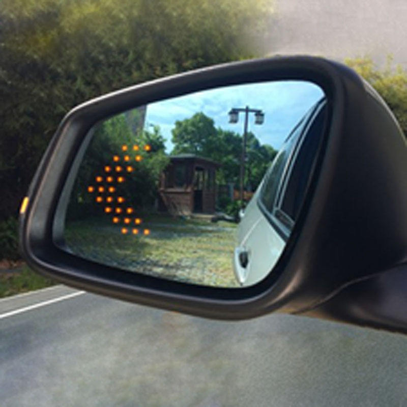 リア ビュー サイド ミラー ガラス LED ライト ウィンカー ブルー 広角 ヒーテッド アンチ フォグ 適用: アウディ/AUDI Q5 AL-II-2230 AL