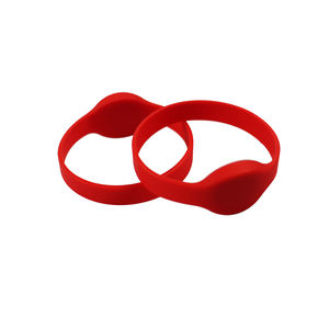 NFC UHF <span class=keywords><strong>RFID</strong></span> 13.56MHz 액세스 제어 무 현금 지불을위한 방수 실리콘 팔찌 1K 칩 호텔 - Product Image 2