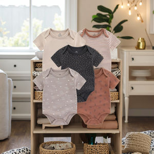 ชุดเสื้อผ้าเด็กผู้ชายคุณภาพสูง 20 ชิ้น ผ้าฝ้าย 100% ชุดบอดี้สูทฤดูร้อน สไตล์แฟชั่น ทันสมัย - Product Image 6