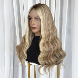 วิกผมแท้จากยุโรปแบบ HD Full Lace สีบลอนด์เทา  พร้อมส่ง  ผมบริสุทธิ์  ติดด้วยมือ  ไม่ต้องใช้กาว  สำหรับผู้หญิง - Product Image 2