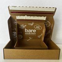 Boîte d'expédition cosmétique en carton ondulé personnalisée avec impression de marque pour soins de la peau