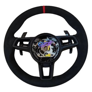 Pour Porsche <span class=keywords><strong>911</strong></span> 997 Carrera S 4 4S Turbo GT2 RS Gts Speedster <span class=keywords><strong>Sport</strong></span> <span class=keywords><strong>Classic</strong></span> 2004 à 2012 Volant en cuir - Product Image 1