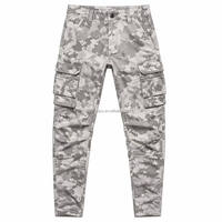 Pantalon tactique pour homme avec genouillères renforcées, pantalon cargo de chasse, résistant à l'abrasion, ripstop, hydrofuge, multi-poches