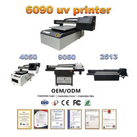 Impresora UV 3D Digital de Cama Plana 6090, la Más Reciente, con Cabezal XP600, para Impresión en Vidrio Flexible, Cerámica, Azulejos, Acrílico, Madera y Metal, con Impresora DTF
