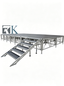Quick install Stage Mobile Stage Aluminum Alloy Stage for Weddings and Events Simple Mobile Stage for Exhibitions and <b>Shows</b> - Product Image 2