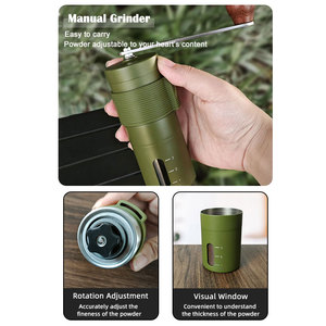 Ensemble de cafetière manuelle portable pour le voyage, accessoires de camping en plein air, imperméable, ensemble cadeau pour les amateurs de café - Product Image 5