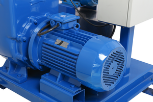 Pompe auto-amorçante à aspiration assistée par vide 4'' (DN100) 80m³/h, hauteur de refoulement 20m, moteur double 7.5kW+1.1kW, hauteur de levage à sec 7.5m, passage de solides 30mm, pour arrosage - Product Image 4