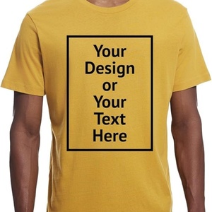 T-shirt en coton à manches courtes personnalisé pour homme, texte et photo imprimés, respirant, col rond, style formel, tricoté teint en pièce - Product Image 2