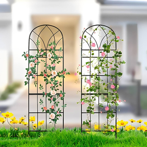 <span class=keywords><strong>Treillis</strong></span> de jardin <span class=keywords><strong>en</strong></span> <span class=keywords><strong>treillis</strong></span> métallique <span class=keywords><strong>en</strong></span> acier inoxydable noir <span class=keywords><strong>pour</strong></span> <span class=keywords><strong>plantes</strong></span> <span class=keywords><strong>grimpantes</strong></span>, support extérieur <span class=keywords><strong>pour</strong></span> fleurs, facile à assembler - Product Image 1