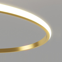 Lustre à anneaux, luminaires de plafond LED, lampe suspendue en acrylique pour la décoration de la maison, 3 boules, moderne