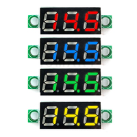 DC 0-100V 2.5V-30V 0.28 0.36 Inci LED Digital Voltmeter Pengukur Tegangan Volt Detektor Monitor Tester Panel Mobil 12V 24V Merah Hijau