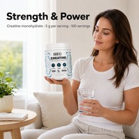 Aeglewell OEM Marque Privée 300g/500g Créatine Monohydrate en Poudre Sans Arôme pour Adultes Croissance Musculaire Non Destiné aux Femmes Enceintes