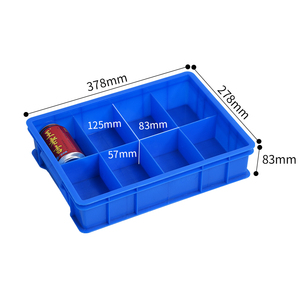 Stackable Divider hộp lưu trữ các bộ phận nhựa bin tổ chức với khoang cho phần cứng và các thành phần thùng phong cách Thùng - Product Image 2