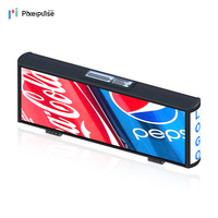 Pixelpulse P3 modèle personnalisable LED Taxi toit signe programmable voiture Topper pour la vente de publicité mobile