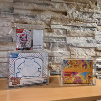 Vente en gros Vitrine en acrylique transparent pour Pokemoned Mini Tin 8/10 Étain TCG Protecteur en acrylique Mini Boîte de présentation