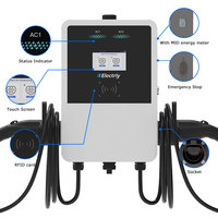Bornes de recharge pour véhicules électriques Electrly Panda Power 11kW*2 Type 2 Modbus Étanche Câble de 5m Longue Montage mural Recharge de voiture électrique