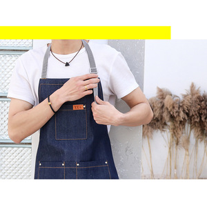 Delantal <span class=keywords><strong>de</strong></span> Mezclilla Blanco sin Mangas Niuweili para Cocina, Chef, Peluquero, Cafetería, <span class=keywords><strong>Hombres</strong></span>, Mujeres y Niños, para Pintar - Product Image 5