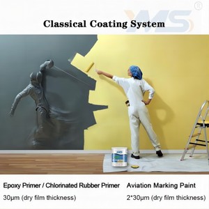 Muestra gratis de <span class=keywords><strong>pintura</strong></span> aérea de goma clorada anticorrosión, rojo brillante, blanco, <span class=keywords><strong>para</strong></span> edificios de gran altitud, uso de <span class=keywords><strong>pintura</strong></span> de barcos - Product Image 2