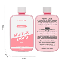 Monomère liquide acrylique EMA 500 ml, formule professionnelle non-jaunissante pour l'extension des ongles en acrylique