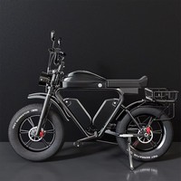 Vélo électrique à triple batterie, puissant, à double moteur, 70Ah 48V, frein hydraulique, suspension intégrale, pneus larges de 20 pouces, autonomie de 280 km