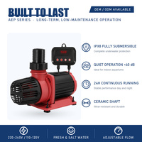 Pompe à eau pour bassin à carpes koï à fréquence variable personnalisée, débit réglable de 2000 à 20000 L/H, fonctionnement continu 24h/24, pompe submersible pour filtration de bassin