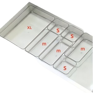 Desktop <b>Storage</b> <b>Box</b> Set Rectangle No Lid For Office <b>Drawer</b> Organizer JD990 - Product Image 5