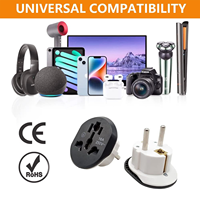Adaptateur de voyage universel multi-prises UK EU US AU SA, prise de conversion universelle 250V 10A 16A type EU
