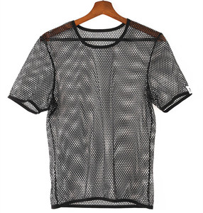 Verano vacaciones moda caliente Sexy transparente fiesta desgaste malla Fish Net camiseta chaleco para orgullo LGBT para hombres Gay - Product Image 4