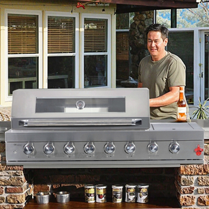 58Inch Built-in BBQ Modern Premium Design Large 419 Sq.In Gas/Charcoal Stainless Steel Food-Grade <b>Mesh</b> <b>for</b> Healthy DY611B Bbq Gr - Product Image 1