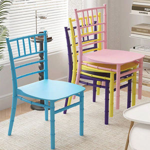 كراسي حفلات للأطفال ملونة وقابلة للتكديس الأعلى مبيعًا، مصنوعة من الراتنج والبلاستيك PP، مناسبة لحفلات الزفاف العصرية والمآدب الفندقية وأعياد الميلاد وتناول الطعام والمناسبات وتأجير الحفلات - Product Image 4