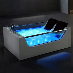 Modischer freistehender weißer acryl-whirlpool whirlpool spa-bad wandern in wannen whirlpool-badewanne