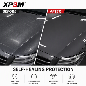 Film de protection de peinture (PPF) en vinyle TPU brillant OEM XP3M Berina Gray 7,5 mil, auto-réparant, anti-rayures, anti-jaunissement, avec canaux de libération d'air - Product Image 2