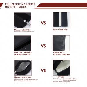CUSTOM Fireproof Fiberglass Report Folder Letter Size <b>Document</b> Cover with Poly Dividers School File Organization Fire <b>Bag</b> - Product Image 3