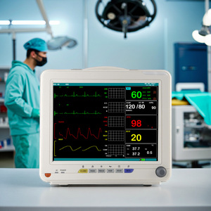 Monitor de Paciente Multiparamétrico Portátil Mk Pm12 con ECG y Batería Integrada, Certificado CE para Uso en Todo el Cuerpo - Product Image 4