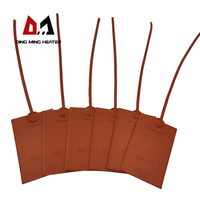 Plaque chauffante électrique flexible en silicone 110V 220V 100W 200W pour lit d'imprimante 3D