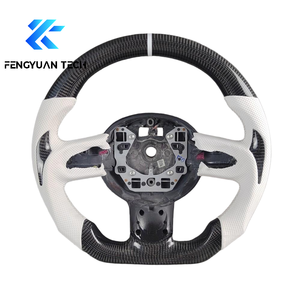 Volant de voiture en fibre de carbone pour <span class=keywords><strong>Mini</strong></span> JCW R56 F56 F54 F55 F60 Cooper S Sport 2017 2018 2019 2020 <span class=keywords><strong>2021</strong></span> 2022 sans airbag - Product Image 1